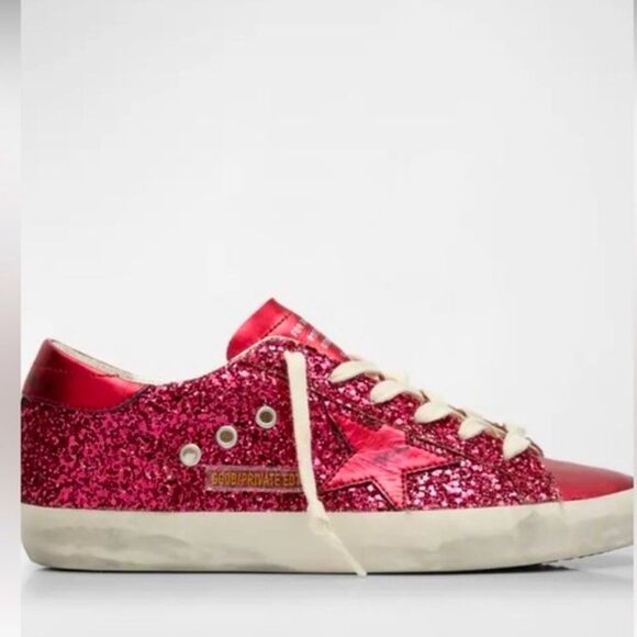 Golden goose superstar glitter women’s tennis shoe, size 8 - Picture 1 of 12